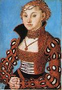 Portrait d'une noble dame saxonne Lucas Cranach